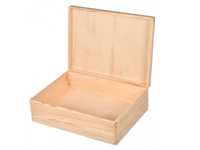 Drewniane pudełko na drobiazgi 40x30x13 | skrzynka z drewna decoupage