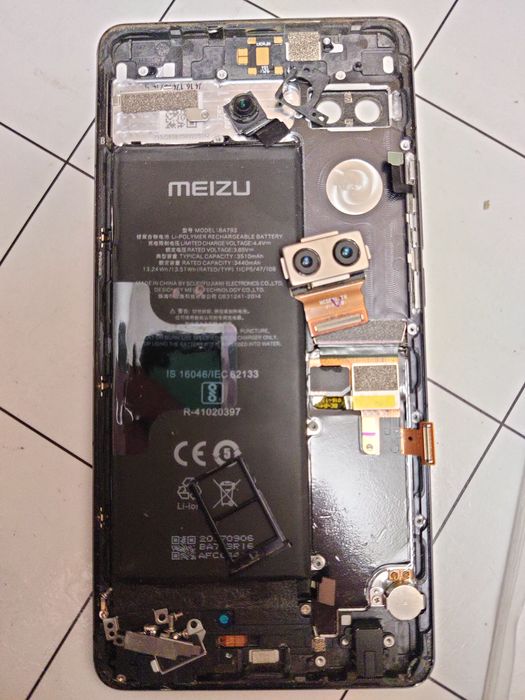 Meizu pro 7 plus запчасти камера акб
