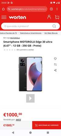 Motorola 30 Edge Ultra 256GB C/Garantia