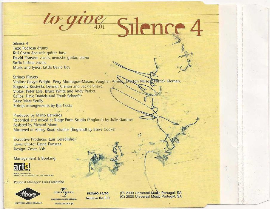 Silence 4 Colecionáveis em CD CD Autografado