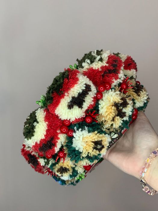 Віночок з натуральної пряжі авторської роботи