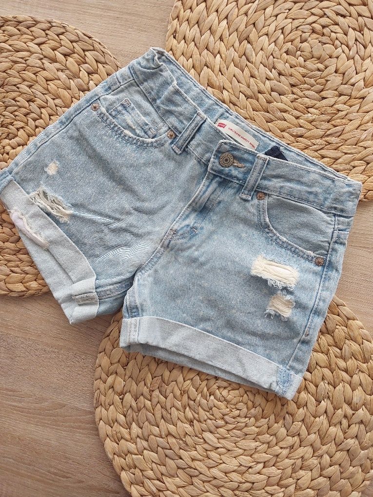 Szorty Levi's krótkie spodenki jeansowe dla dziewczynki rozmiar 152
