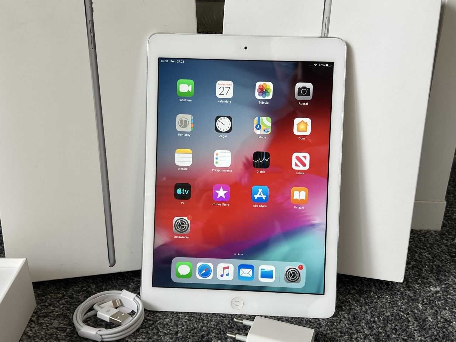 Tablet Apple iPad Air 16GB WIFI Cellular LTE Grey Szary Faktura