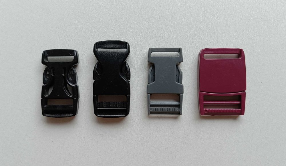 Карабины фастексы пластиковые + ремни набор