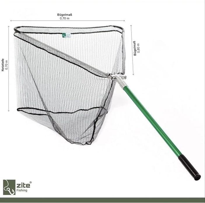 Rede telescópica de pesca Zite 3M rede de borracha