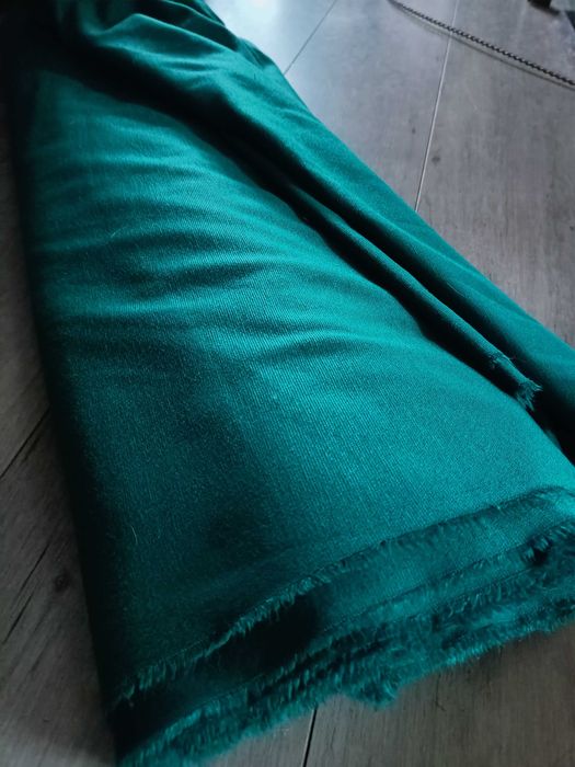 44 Tkanina materiał dzianina butelkowa zieleń 2 m