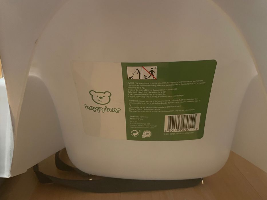 Cadeira refeição com apoio pés