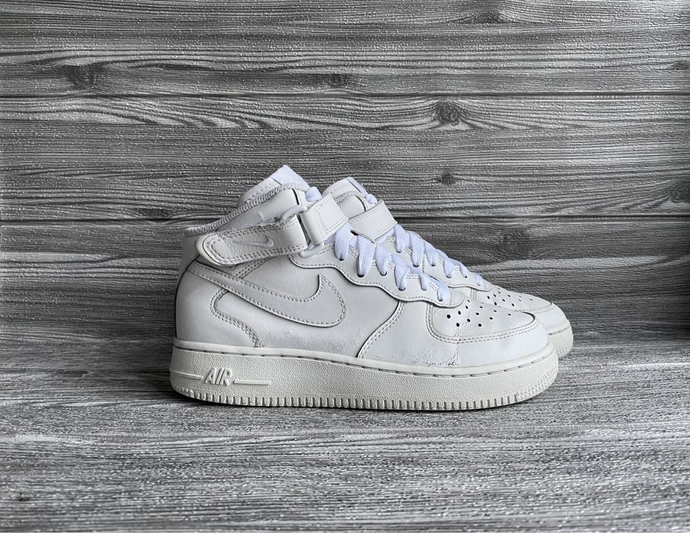 Nike Air Force one mid, triple white, rozmiar 36