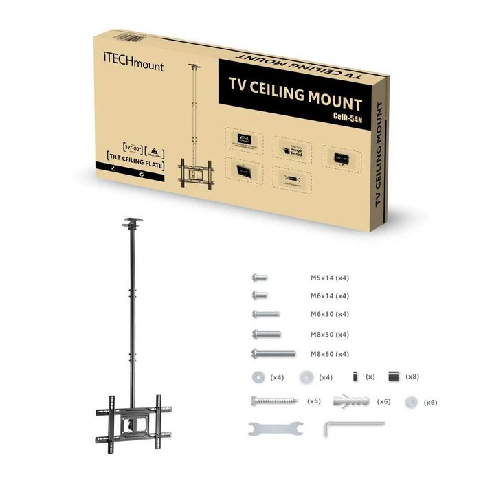 37"-70" Стельовий кронштейн для телевізора ITECH CELB-54N Кріплення тв