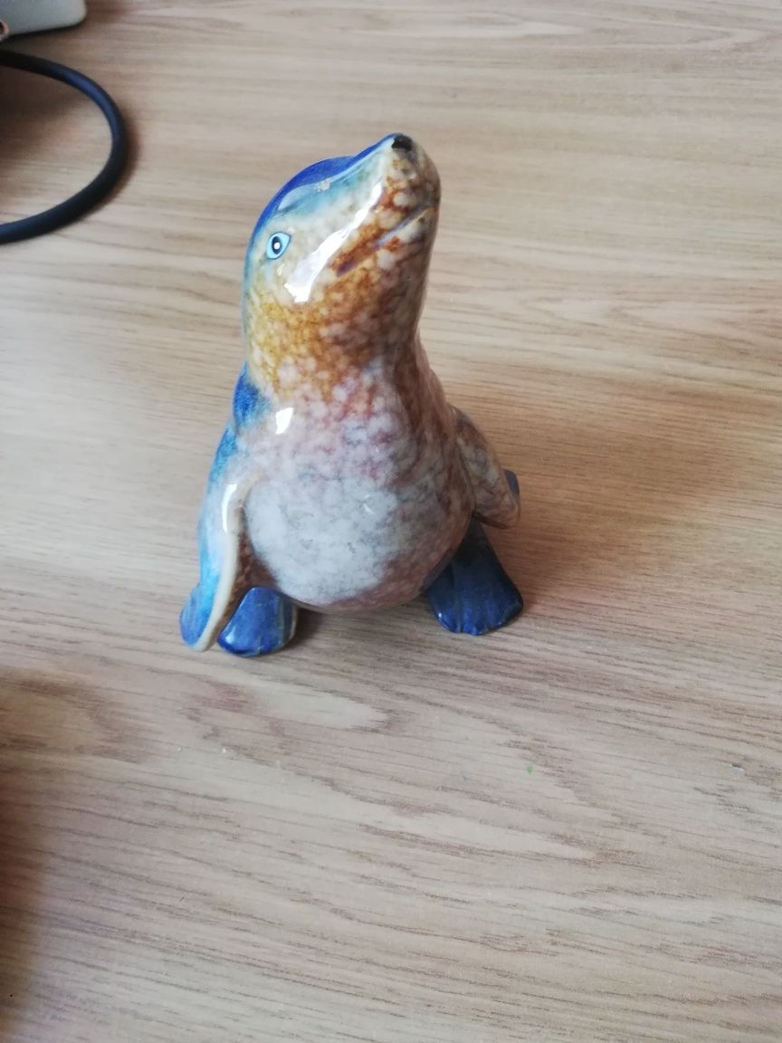 Figurka delfin porcelana.