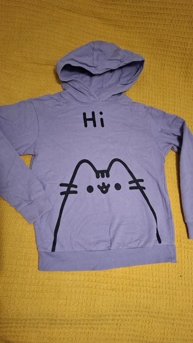 Bluza Pusheen 134/140 fiolet kaptur