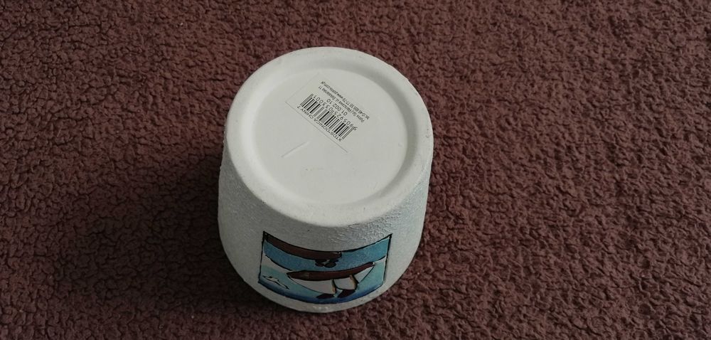 Osłonka "Statek". CERAMIKA. Polnix. Śr. 10cm