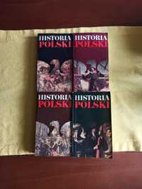 Historia Polski komplet 4 tomy książki 1979 PRL vintage zestaw