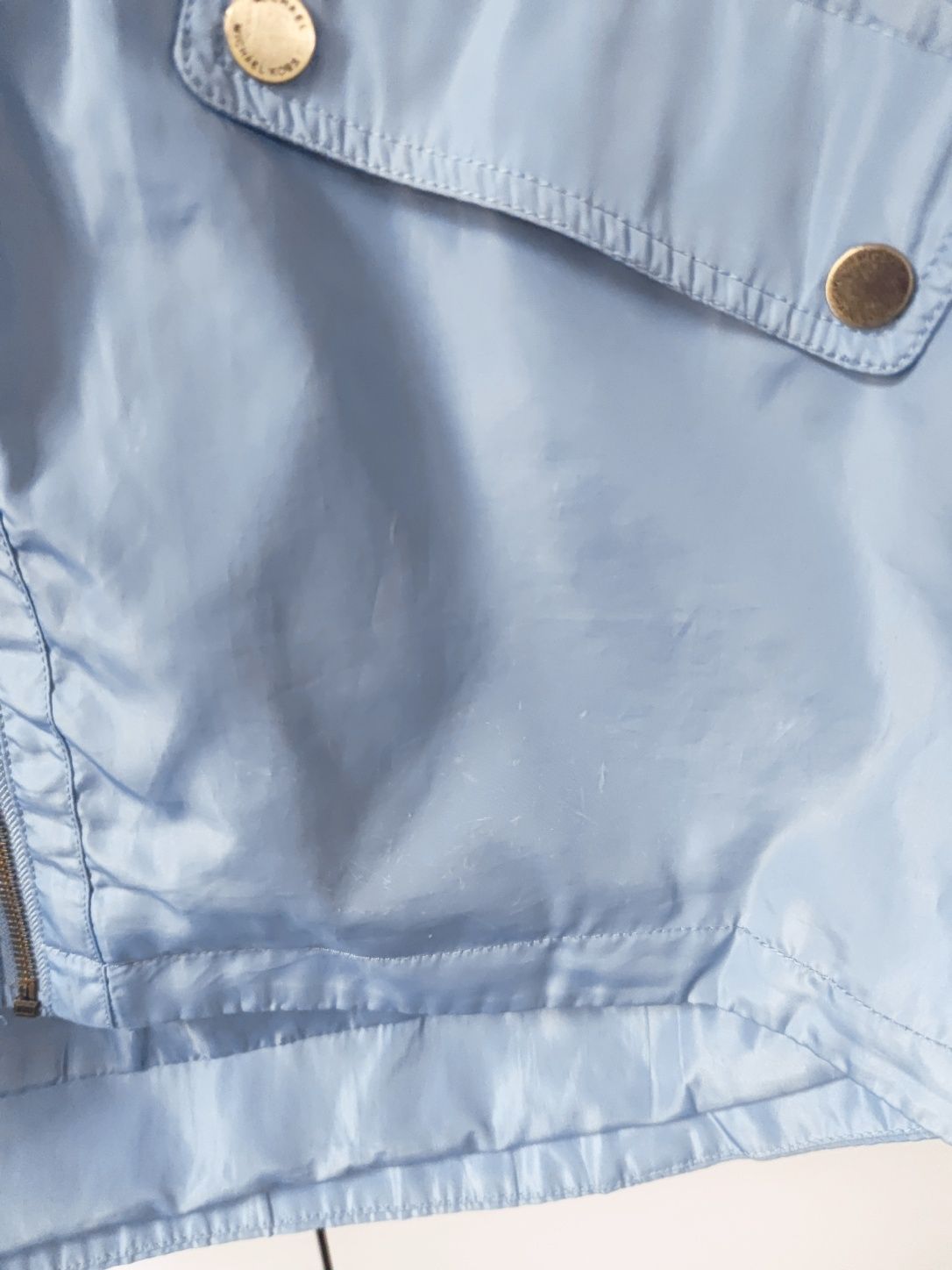 Parka Michael Kors przejściowa błękitna niebieska