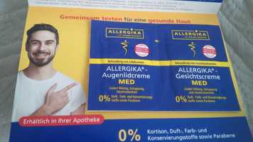 Allergika krem na powieki 1ml do twarzy 2ml próbki z Niemiec alergia