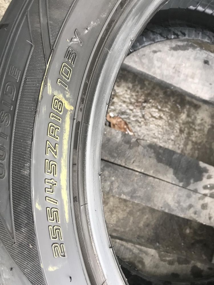 Falken 255/45r18 пара резина шини б/у склад оригінал літо