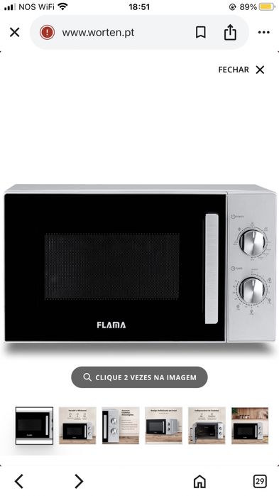 Microondas com grill - Flama