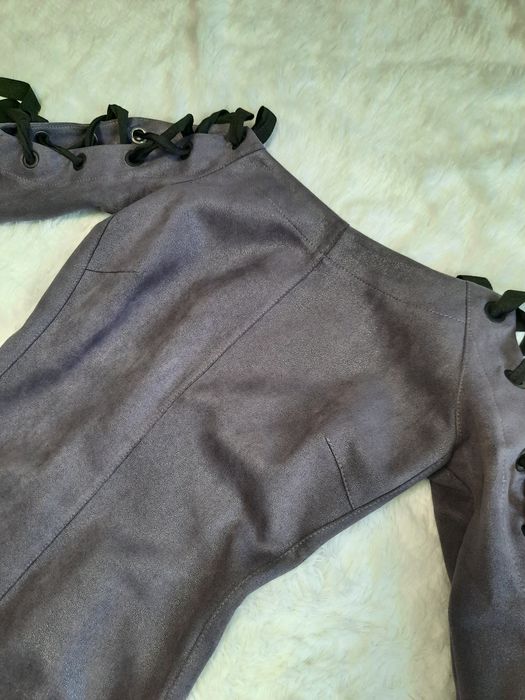 Замшеве жіноче плаття