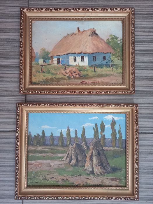 Картини "Рідне село" Підгайко Л.С.