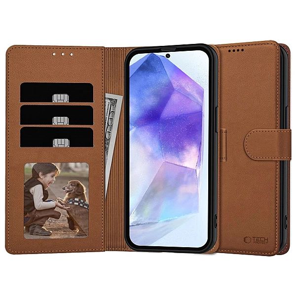 Tech-Protect Wallet Galaxy A56/5G Brown