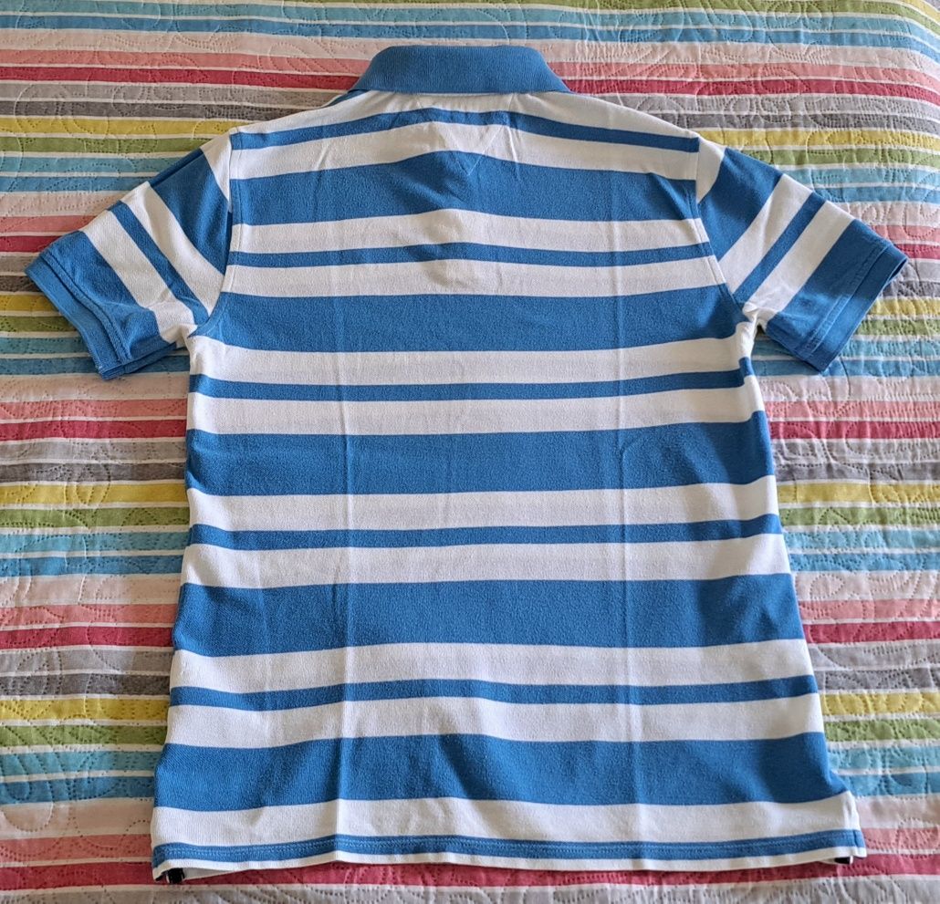 Tommy Hilfiger, koszulka polo w paski, stan bardzo dobry, rozm.152/158