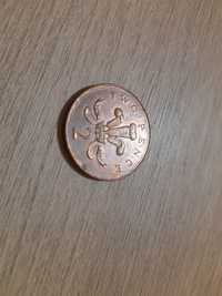 Moneta angielska Two Pence 1999