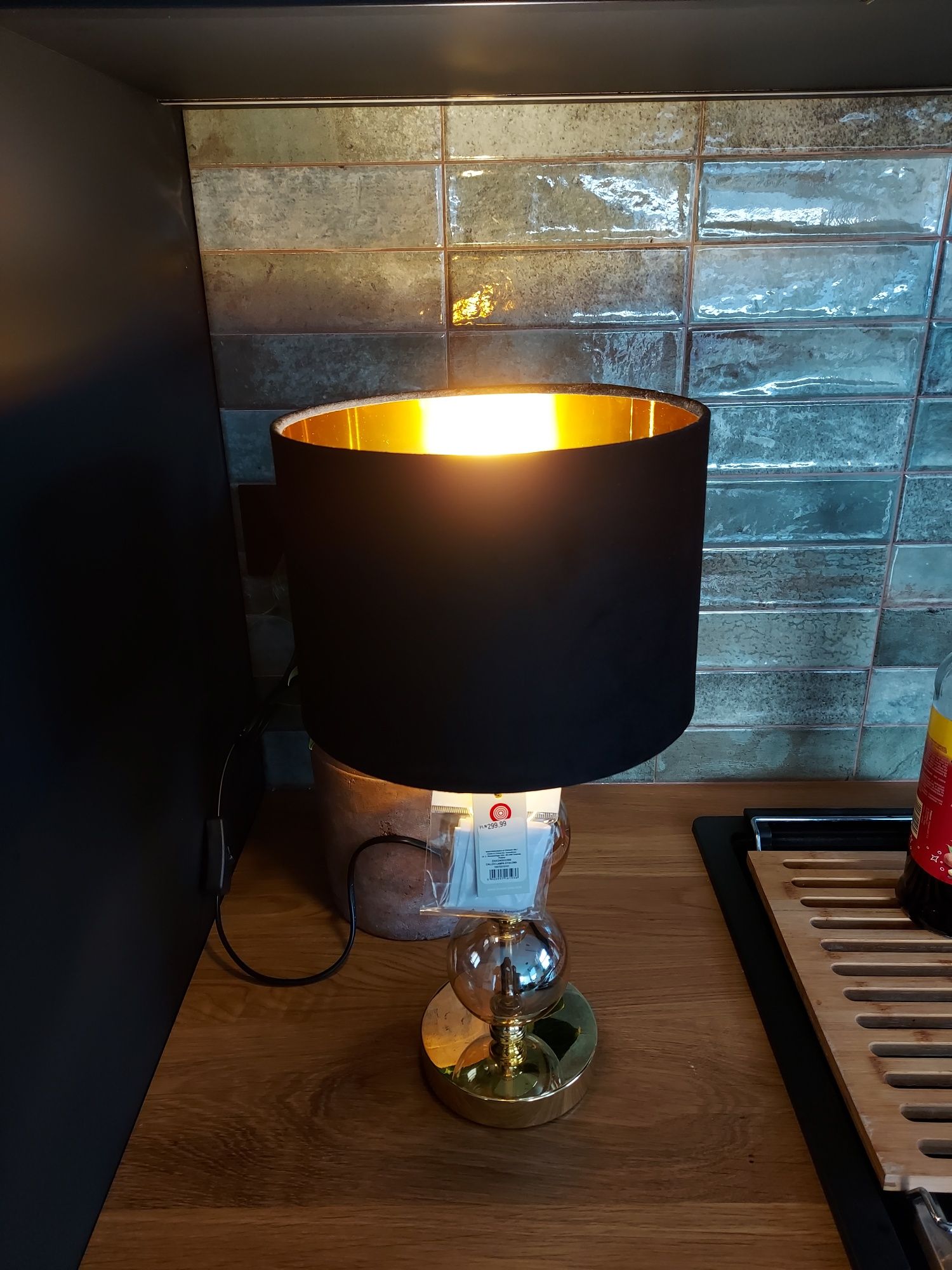 Lampa stołowa szklana Home&You NOWA