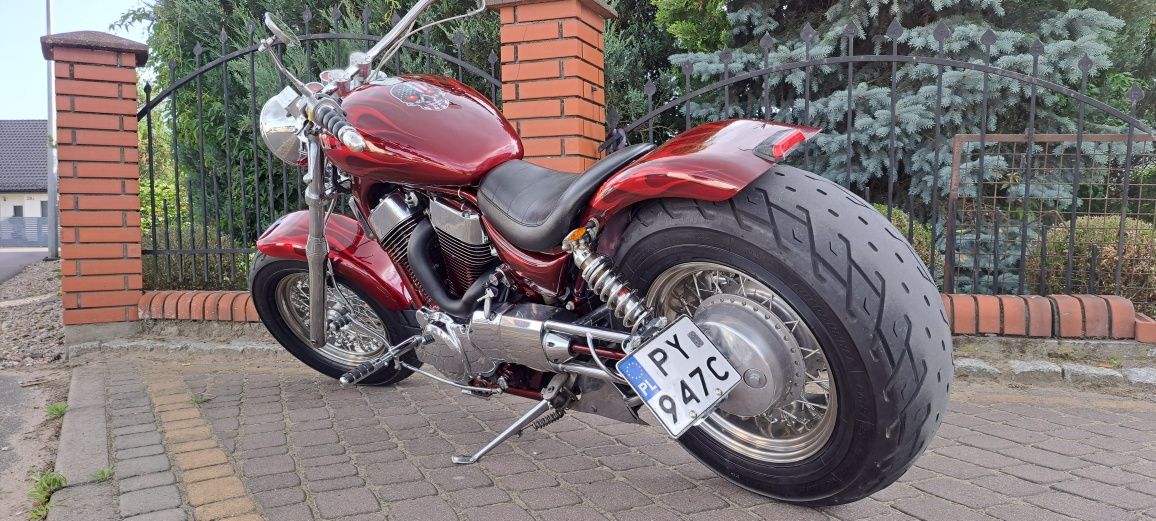 SUZUKI intruder 1400 jedyny taki Custom Bobber szerokie Koła aerograf