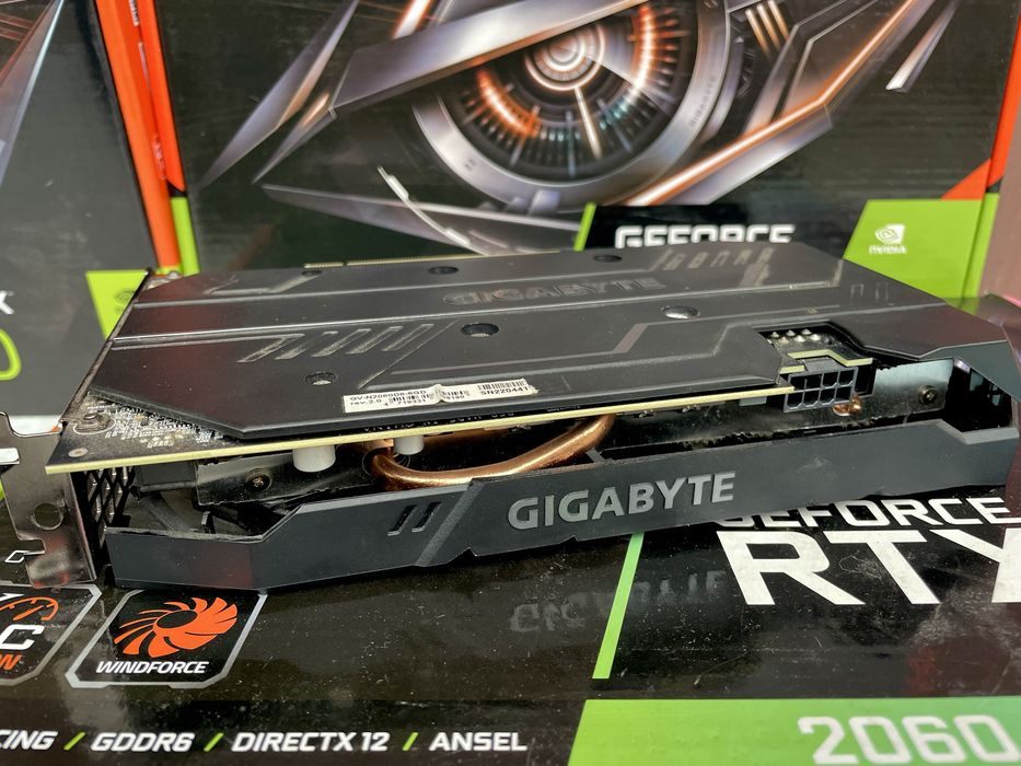 Відеокарта Gigabyte RTX 2060 6Gb OC ГАРАНТІЯ!
