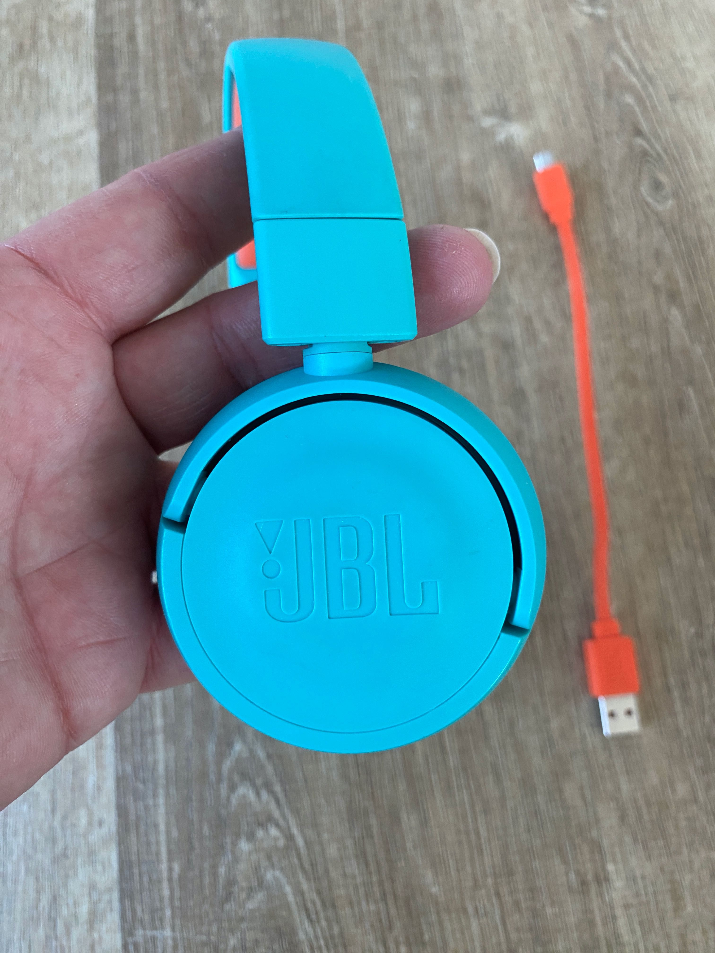 Słuchawki bezprzewodowe JBL JR300BT - nauszne - turkusowe