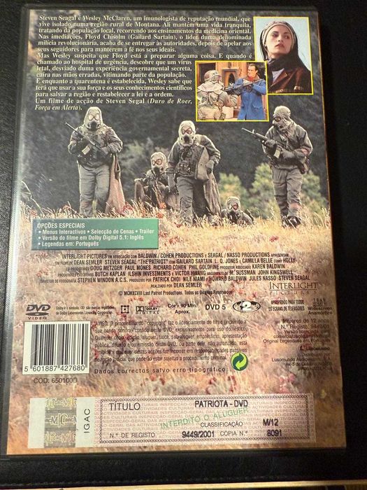 DVD do filme Patriota, Steven Seagal