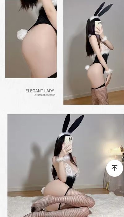 Эротический сексуальный ролевой игровой костюм зайца ушки обруч боди