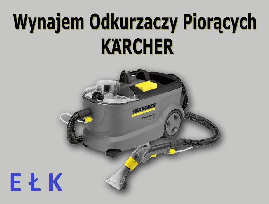 Odkurzacz Piorący karcher WYNAJEM Puzzi 10/1 C pranie tapicerki dywanó