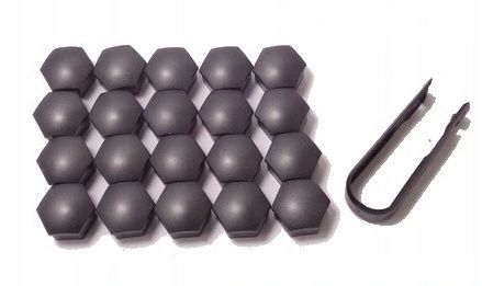 Nakładki na śruby Volvo czarne