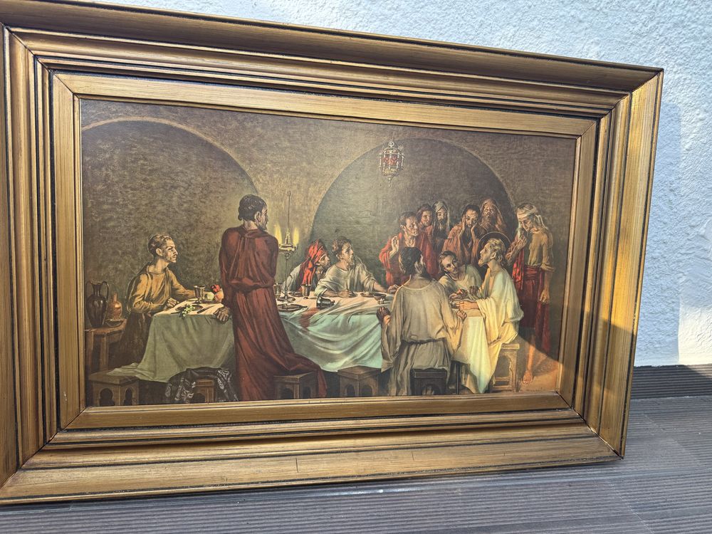 Quadro antigo com moldura