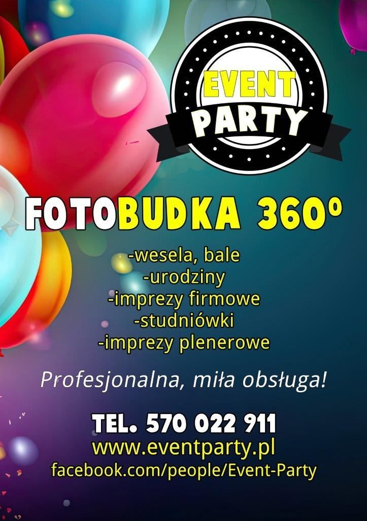 Fotobudka 360 fontanna iskier ciężki dym EventParty