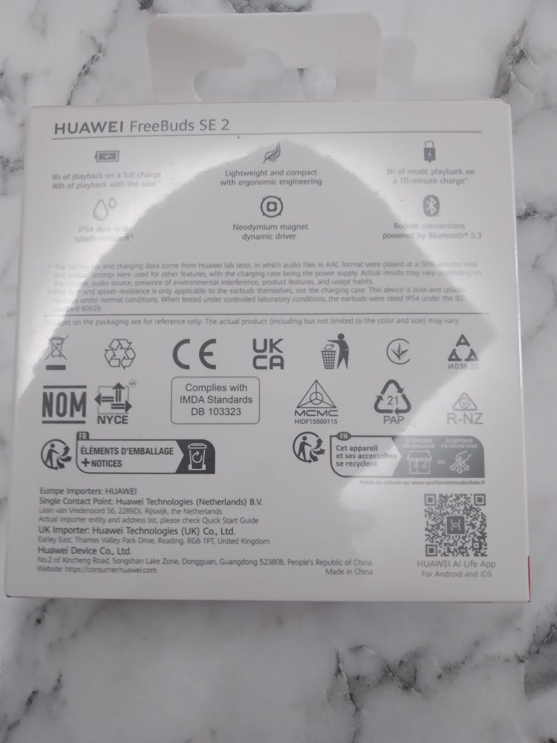 Słuchawki bezprzewodowe huawei FreeBuds SE 2