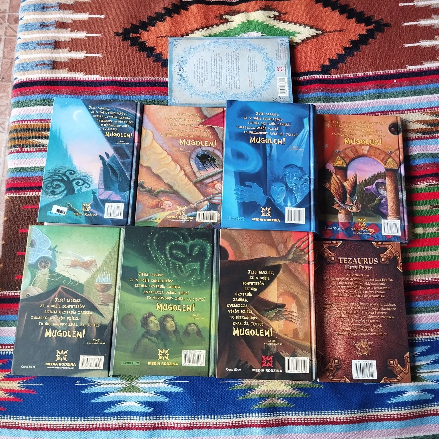 Harry Potter tomy 1-7 Tezaurus Baśnie Barda Beedle'a