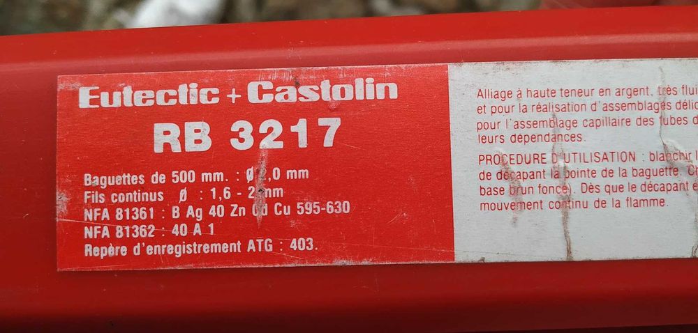 Varetas de Soldadura/Brasagem