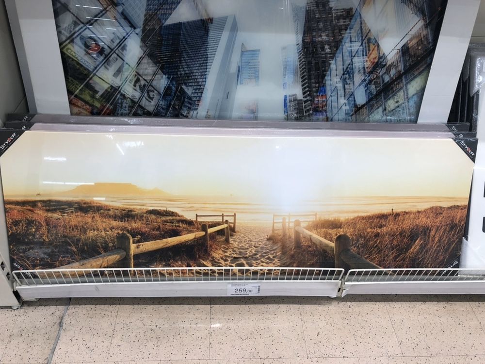 Obraz płótno 44x138 nowoczesny zdjęcie fototapeta morze wybrzeże molo