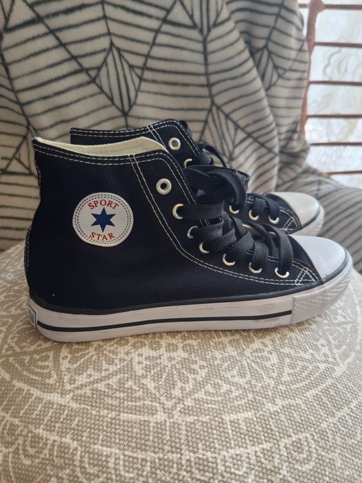 Trampki damskie z wysokim stanem 39