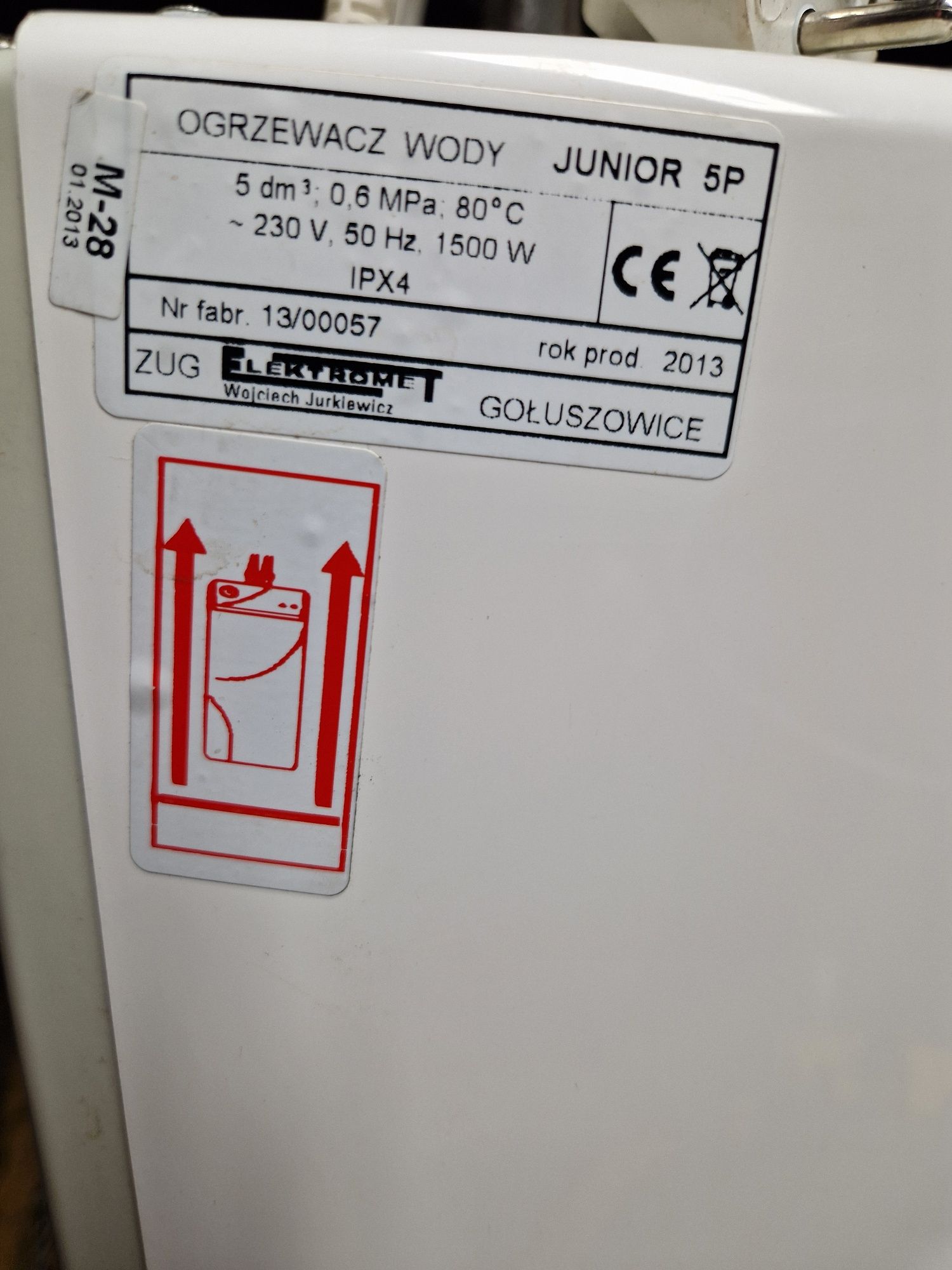 Elektryczny podgrzewacz do wody Elektromet Junior 5