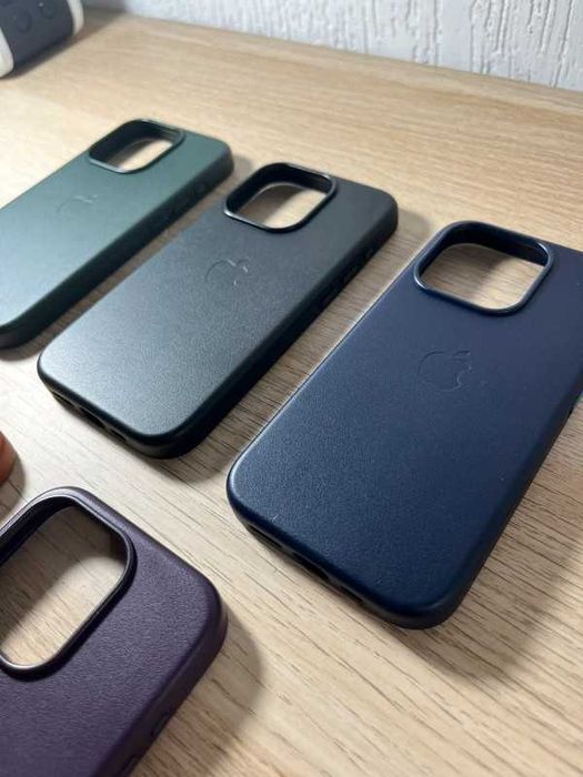 Capas iPhone 15/15 Pro/15 Plus/15 Pro Max em Pele sintética