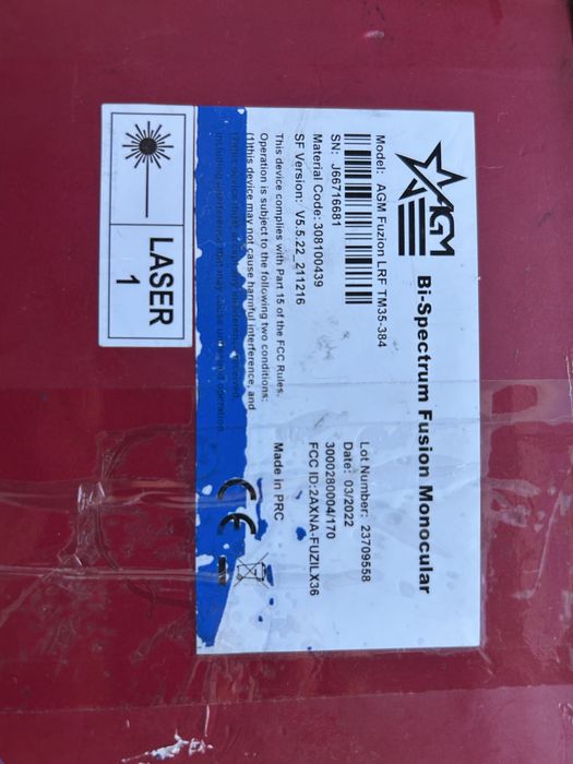 Тепловізійний монокуляр AGM Fuzion LRF TM35-384