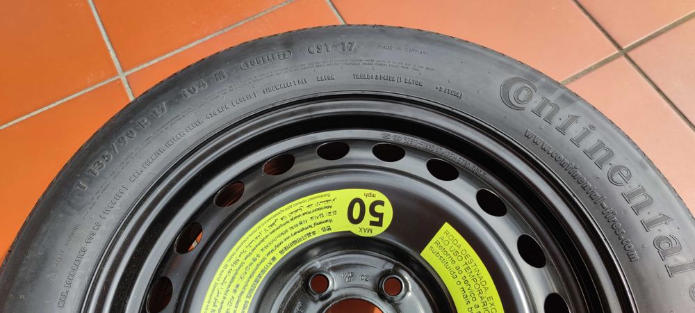 Koło dojazdowe zapasowe Hyundai Kia 135/90 R17 5x114,3