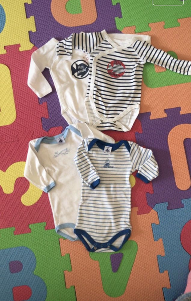 4 Bodies petit bateau 3meses