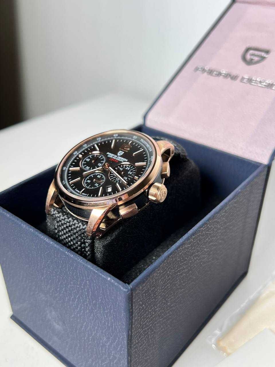 Часы Pagani Design YS008 Rose Gold-Brown, 41 mm