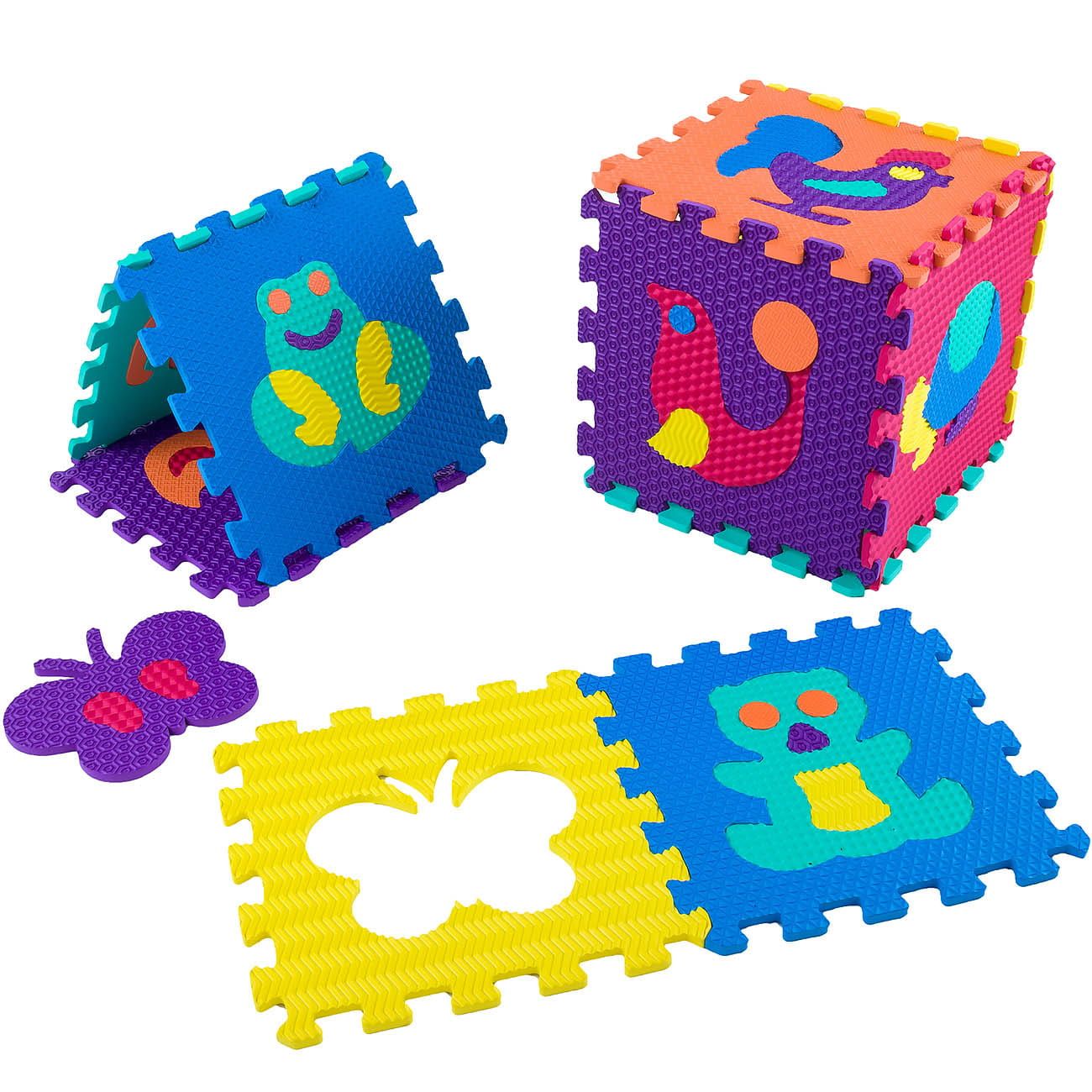 Duże puzzle piankowe edukacyjne 30cm zwierzęta 5203