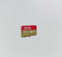 Karta pamięci micro SD SANDISK EXTREME 64GB A1 V30