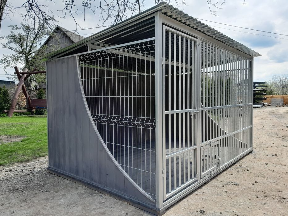 kojec dla psa klatka box staranny mocny "ŁEZKA" ocynkowany 3x2
